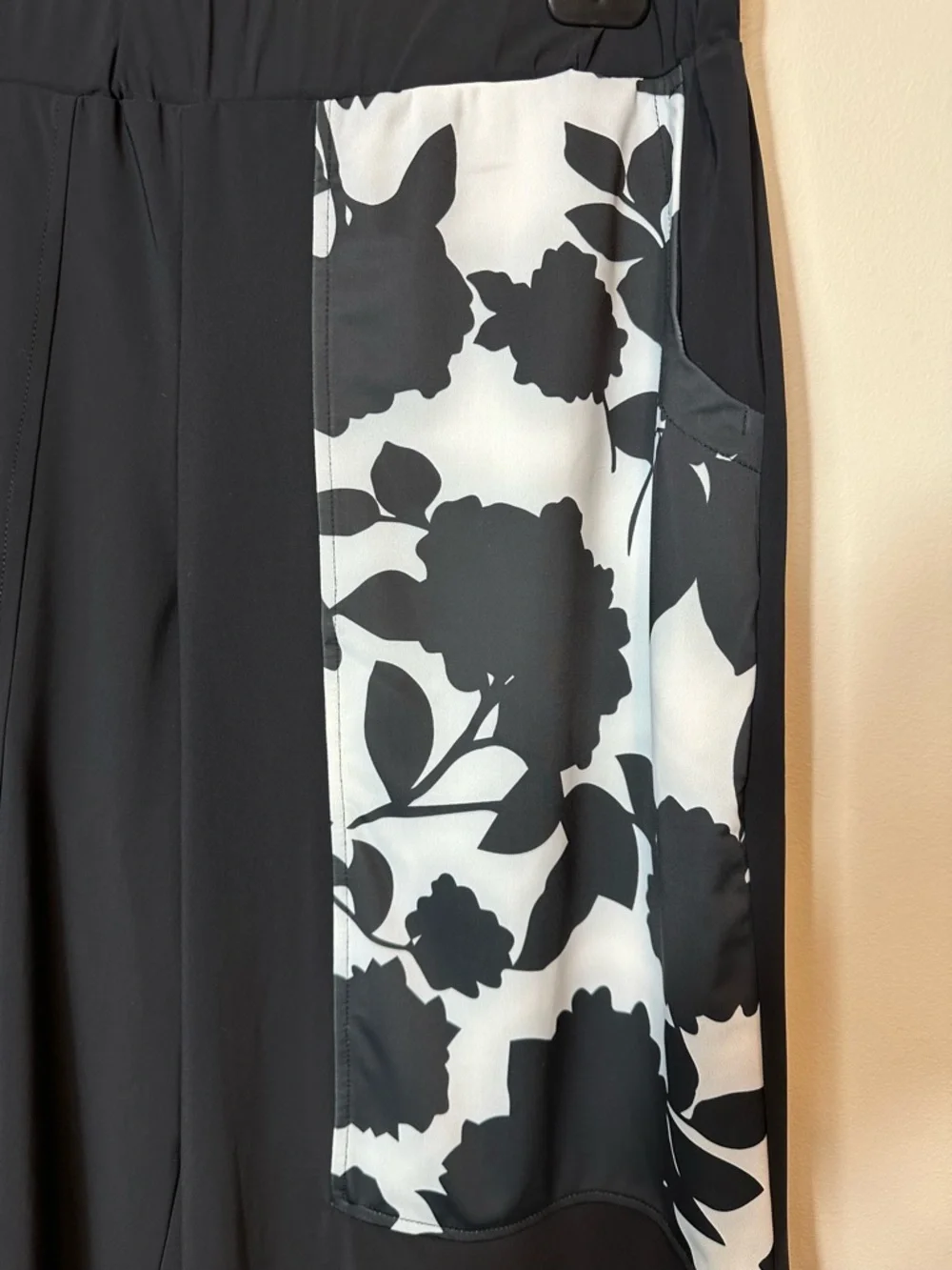 NOT FOR SALE Floral Flow Pants Black Wide Leg NWT Size US 14-16| Alembika 5 - Picture 6 of 8